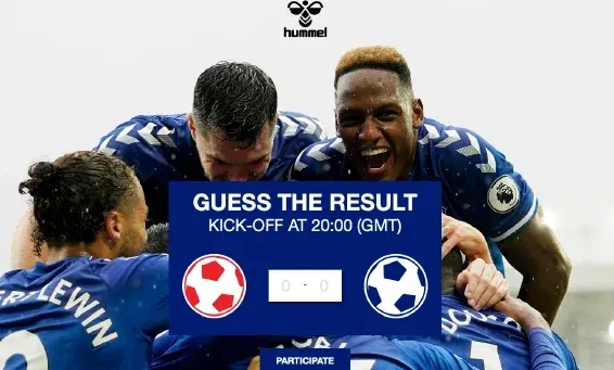 Hummel “Guess the Result” game where fans predict the score of a football match