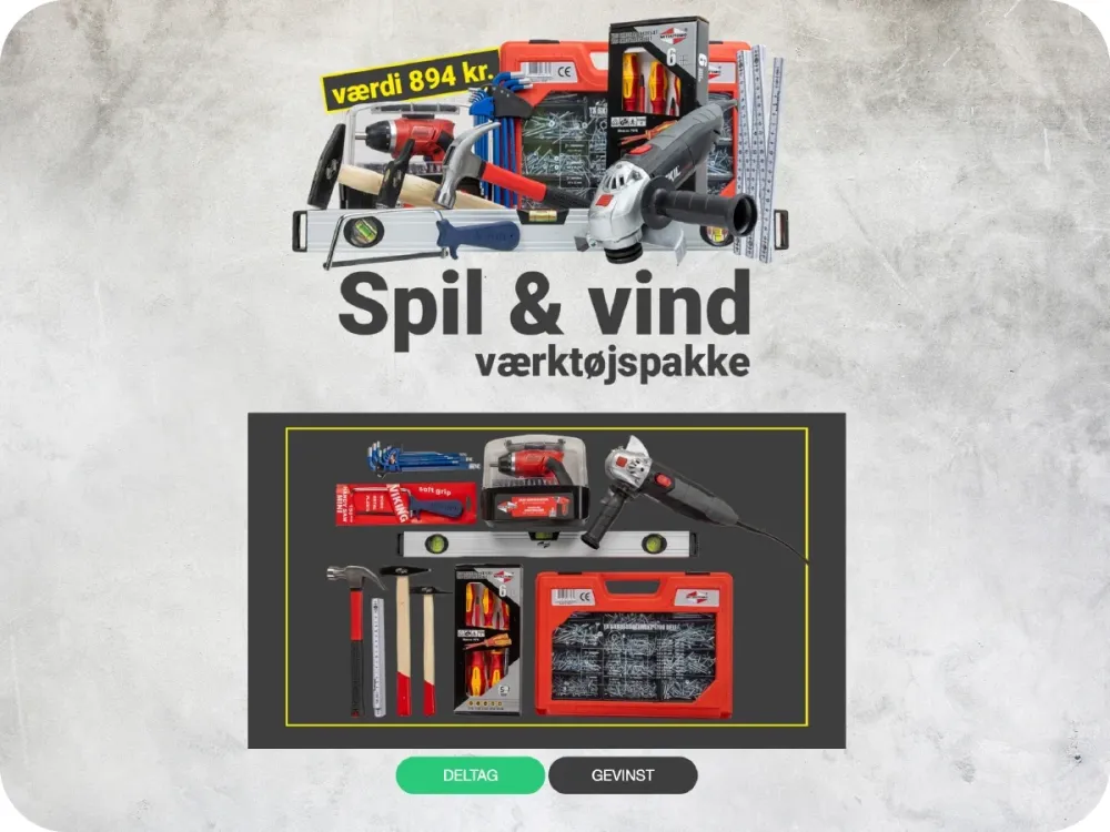 Harald Nyborg puzzle game to win a tool kit worth 894 DKK