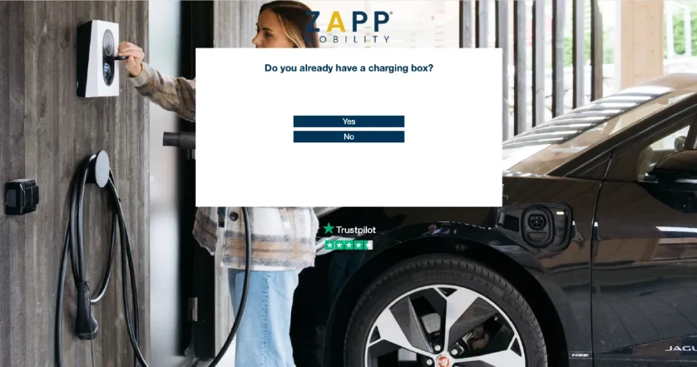 Zapp quiz question asking whether the player already has a charging box