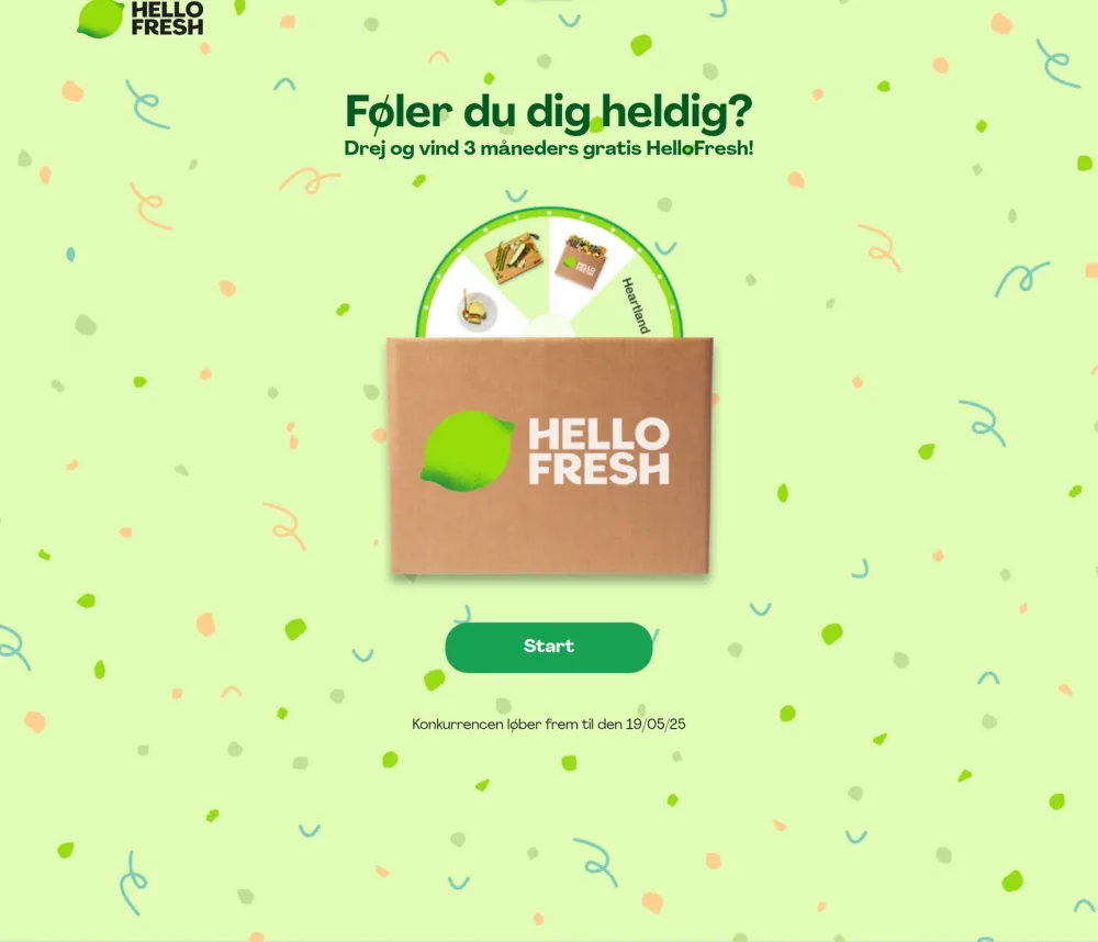 HelloFreshin onnenpyörä