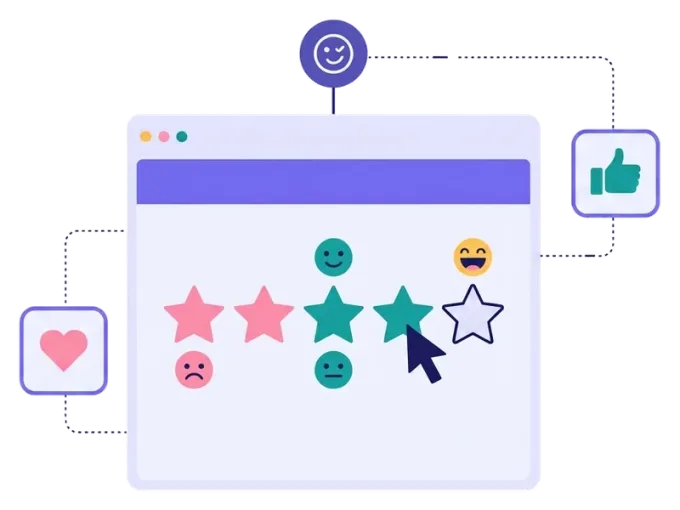 Rating game: fun customer feedback