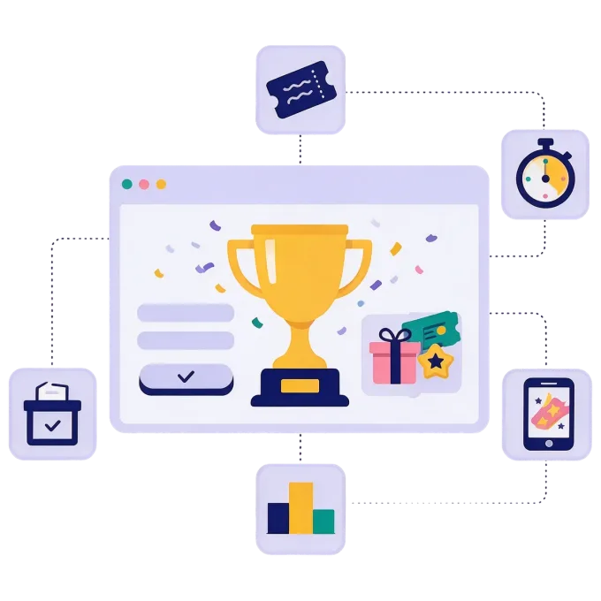 Run online competitions and giveaways that people love to enter