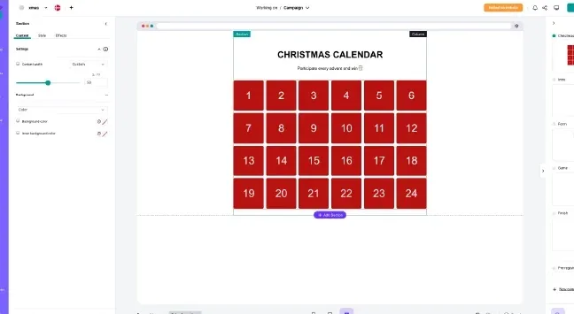 About the online Christmas calendar