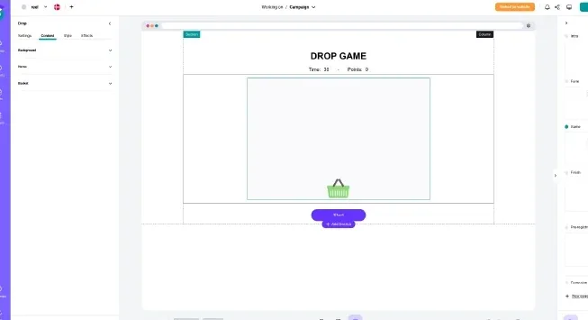 About the drop game
