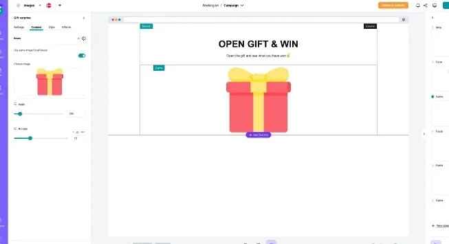 About the gift surprise