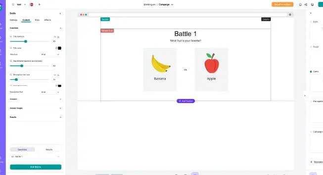 About the product battle