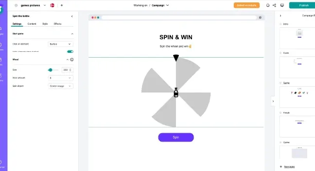 About the spin the bottle
