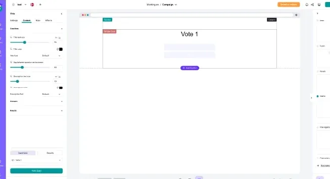 About the vote game