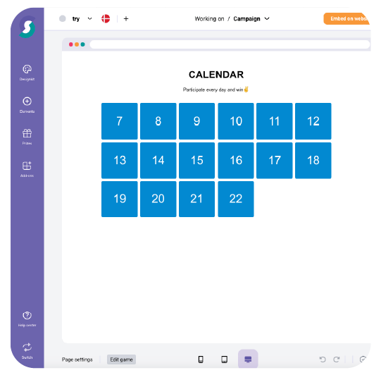 how it works gamified calendar