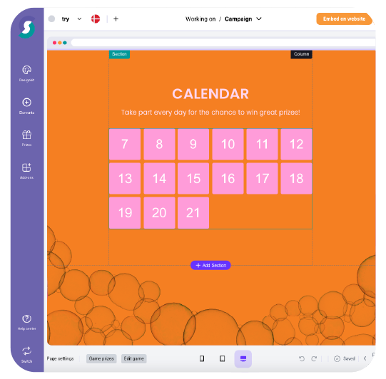 how it work gamified calendar