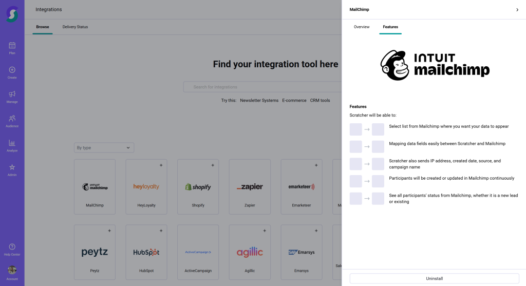 Mailchimp Integration