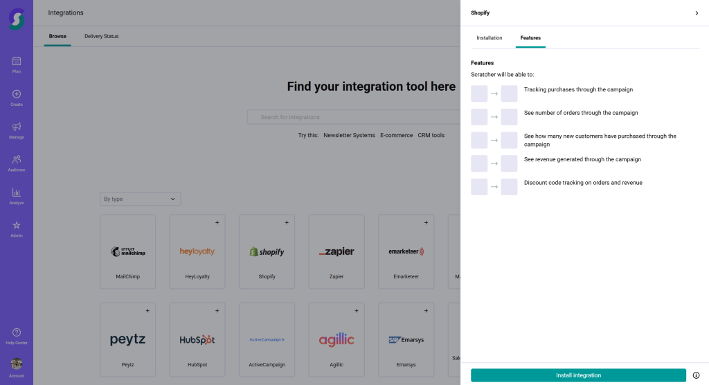Shopify integrations