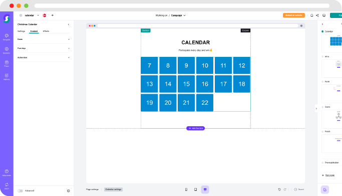 Interaktiver Kalender