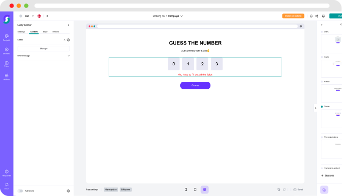 Guess the word - Funktionen